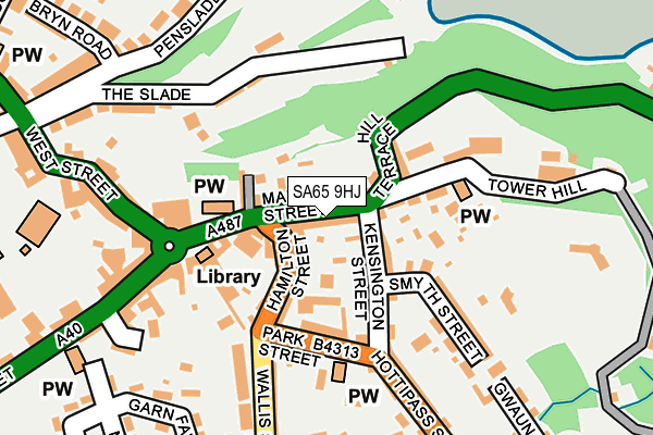 SA65 9HJ map - OS OpenMap – Local (Ordnance Survey)