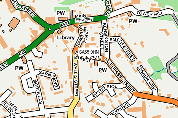SA65 9HN map - OS OpenMap – Local (Ordnance Survey)