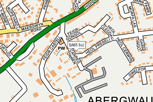 SA65 9JJ map - OS OpenMap – Local (Ordnance Survey)