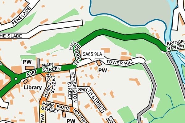 SA65 9LA map - OS OpenMap – Local (Ordnance Survey)