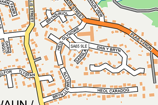 SA65 9LE map - OS OpenMap – Local (Ordnance Survey)