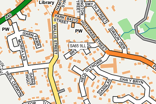 SA65 9LL map - OS OpenMap – Local (Ordnance Survey)