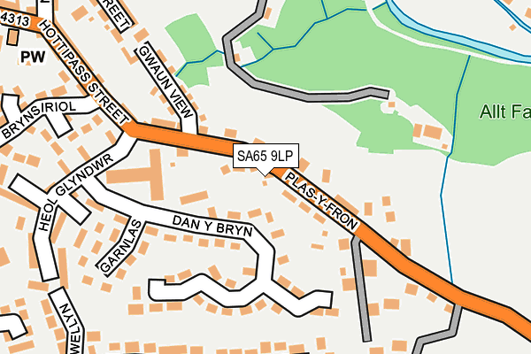SA65 9LP map - OS OpenMap – Local (Ordnance Survey)