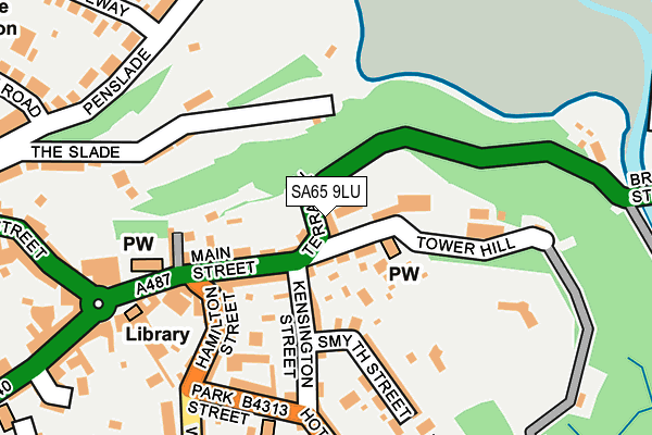 SA65 9LU map - OS OpenMap – Local (Ordnance Survey)