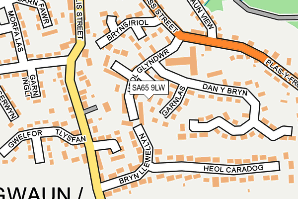 SA65 9LW map - OS OpenMap – Local (Ordnance Survey)