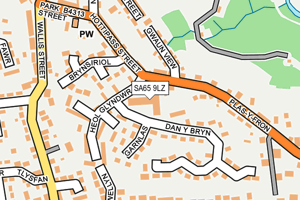 SA65 9LZ map - OS OpenMap – Local (Ordnance Survey)
