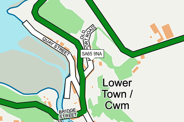 SA65 9NA map - OS OpenMap – Local (Ordnance Survey)