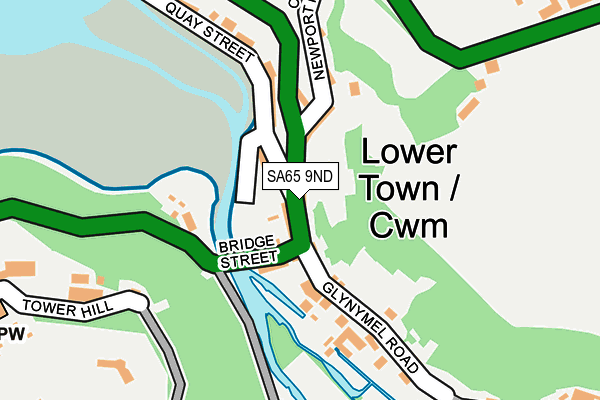 SA65 9ND map - OS OpenMap – Local (Ordnance Survey)