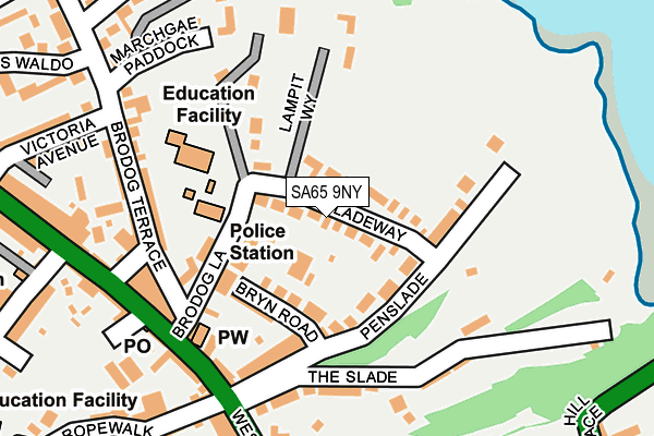 SA65 9NY map - OS OpenMap – Local (Ordnance Survey)