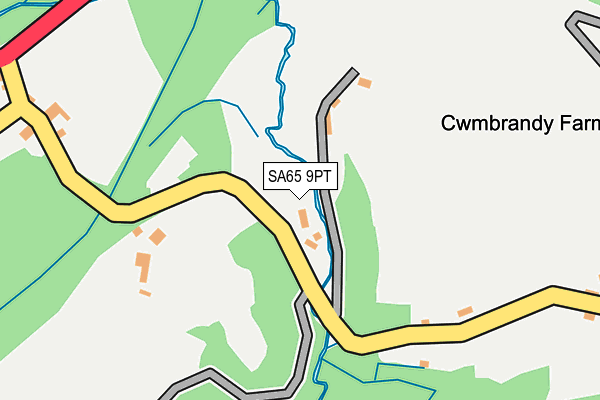 SA65 9PT map - OS OpenMap – Local (Ordnance Survey)