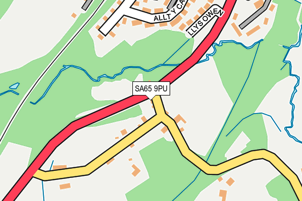 SA65 9PU map - OS OpenMap – Local (Ordnance Survey)