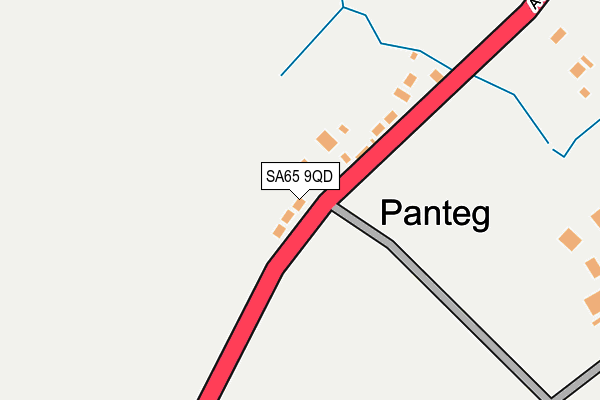 SA65 9QD map - OS OpenMap – Local (Ordnance Survey)