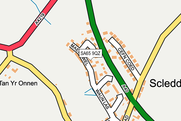 SA65 9QZ map - OS OpenMap – Local (Ordnance Survey)