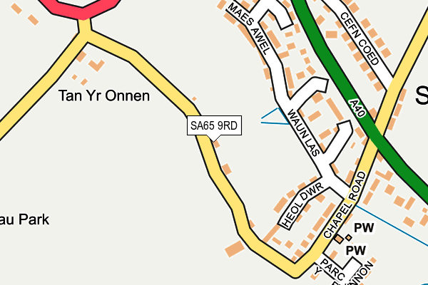 SA65 9RD map - OS OpenMap – Local (Ordnance Survey)
