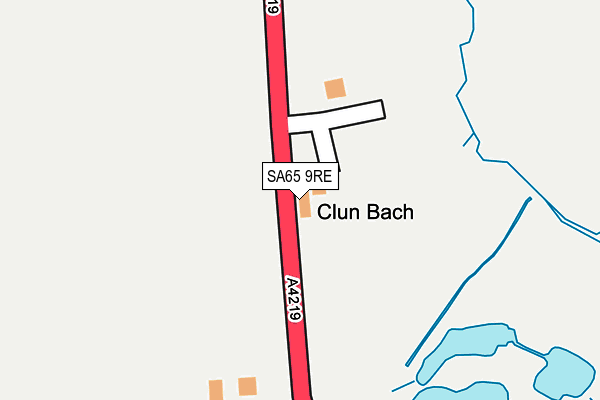 SA65 9RE map - OS OpenMap – Local (Ordnance Survey)