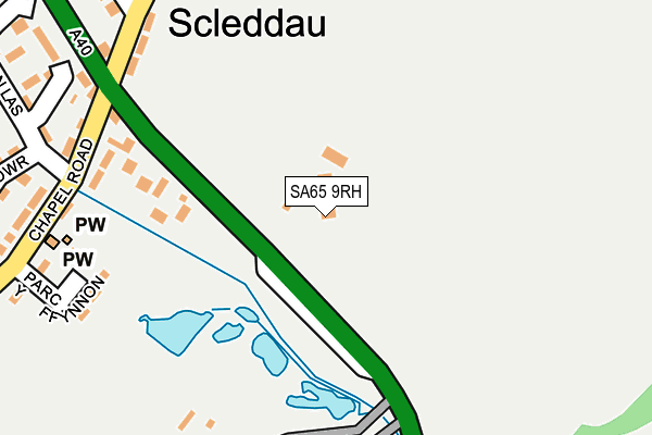 SA65 9RH map - OS OpenMap – Local (Ordnance Survey)