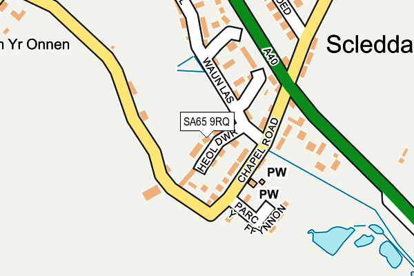 SA65 9RQ map - OS OpenMap – Local (Ordnance Survey)