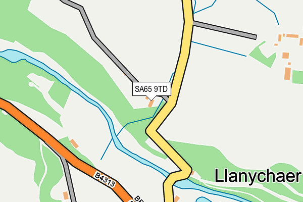 SA65 9TD map - OS OpenMap – Local (Ordnance Survey)