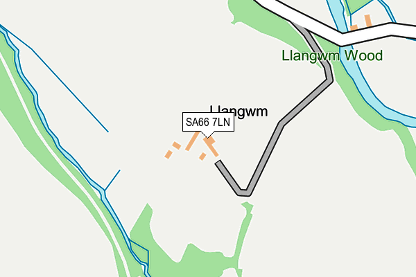 SA66 7LN map - OS OpenMap – Local (Ordnance Survey)