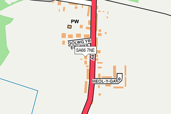 SA66 7NE map - OS OpenMap – Local (Ordnance Survey)