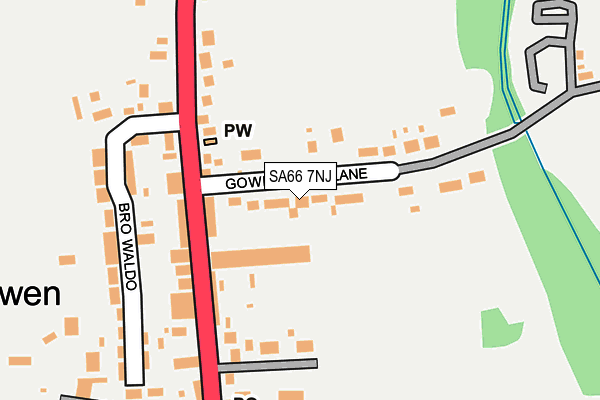 SA66 7NJ map - OS OpenMap – Local (Ordnance Survey)