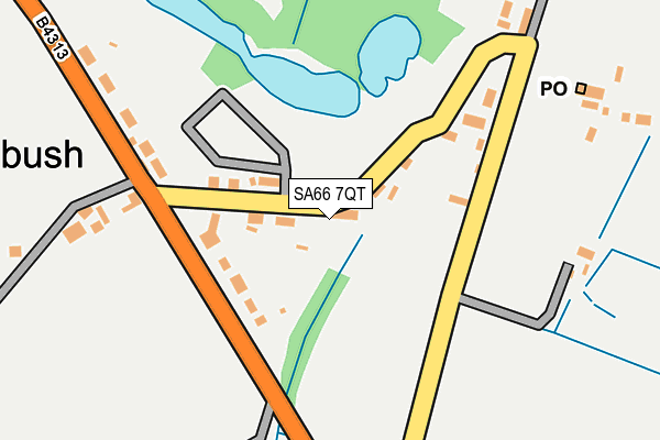 SA66 7QT map - OS OpenMap – Local (Ordnance Survey)