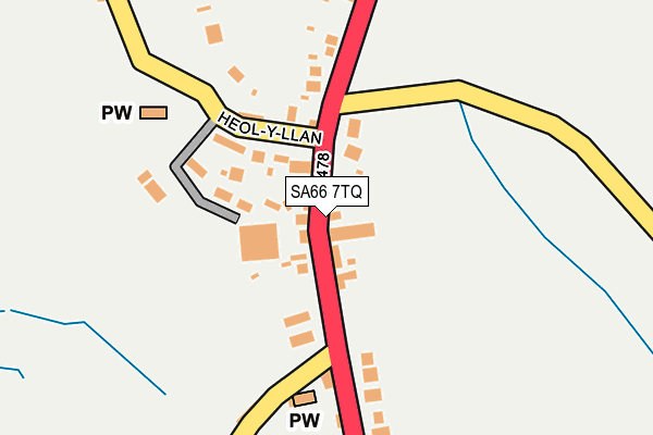 SA66 7TQ map - OS OpenMap – Local (Ordnance Survey)