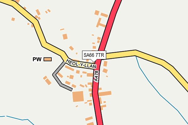 SA66 7TR map - OS OpenMap – Local (Ordnance Survey)