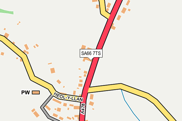 SA66 7TS map - OS OpenMap – Local (Ordnance Survey)
