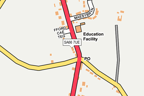 SA66 7UE map - OS OpenMap – Local (Ordnance Survey)