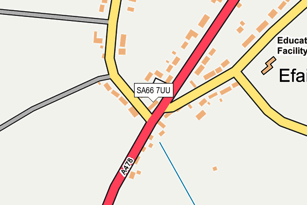 SA66 7UU map - OS OpenMap – Local (Ordnance Survey)