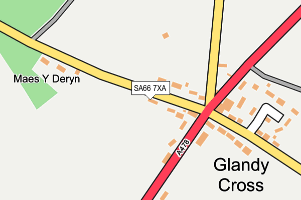 SA66 7XA map - OS OpenMap – Local (Ordnance Survey)