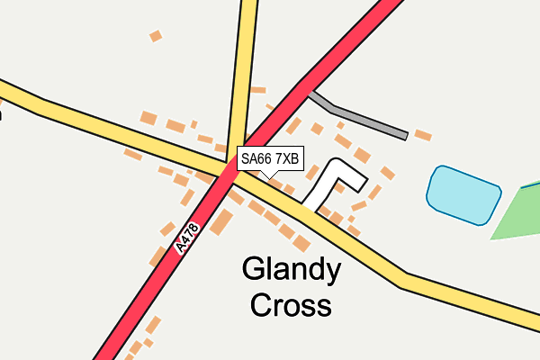 SA66 7XB map - OS OpenMap – Local (Ordnance Survey)