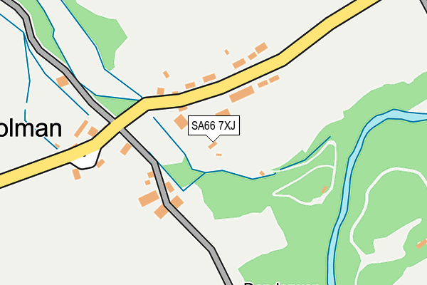 SA66 7XJ map - OS OpenMap – Local (Ordnance Survey)