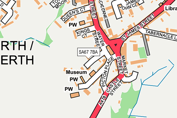 SA67 7BA map - OS OpenMap – Local (Ordnance Survey)