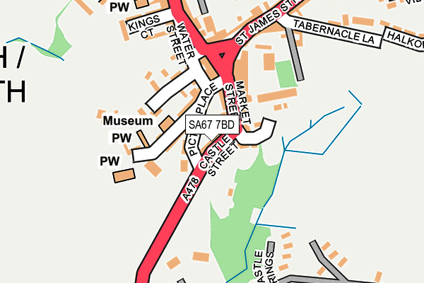 SA67 7BD map - OS OpenMap – Local (Ordnance Survey)