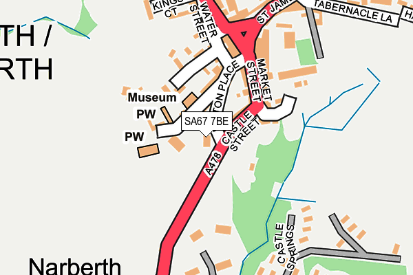 SA67 7BE map - OS OpenMap – Local (Ordnance Survey)