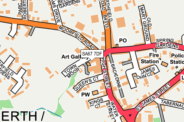 SA67 7DF map - OS OpenMap – Local (Ordnance Survey)