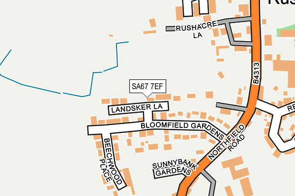 SA67 7EF map - OS OpenMap – Local (Ordnance Survey)