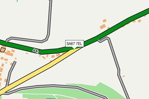 SA67 7EL map - OS OpenMap – Local (Ordnance Survey)