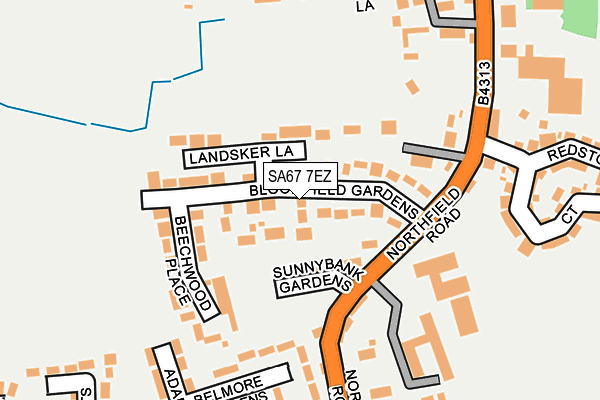 SA67 7EZ map - OS OpenMap – Local (Ordnance Survey)