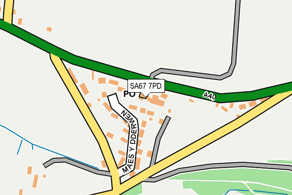 SA67 7PD map - OS OpenMap – Local (Ordnance Survey)