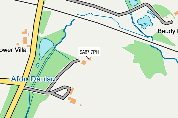 SA67 7PH map - OS OpenMap – Local (Ordnance Survey)