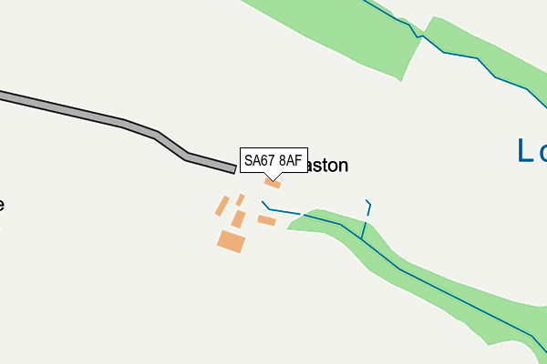 SA67 8AF map - OS OpenMap – Local (Ordnance Survey)