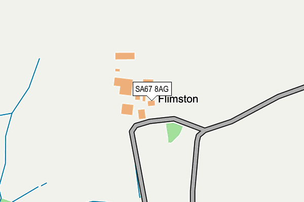 SA67 8AG map - OS OpenMap – Local (Ordnance Survey)
