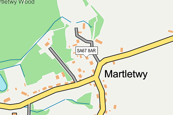 SA67 8AR map - OS OpenMap – Local (Ordnance Survey)