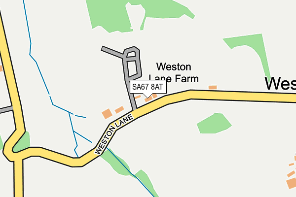 SA67 8AT map - OS OpenMap – Local (Ordnance Survey)