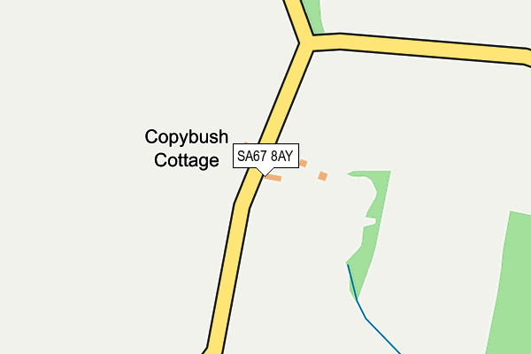 SA67 8AY map - OS OpenMap – Local (Ordnance Survey)