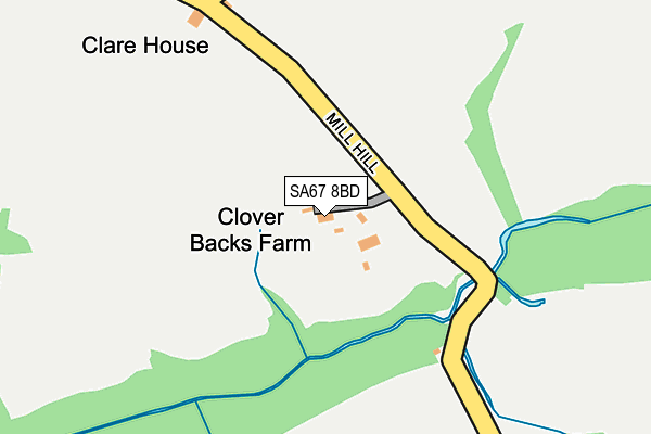 SA67 8BD map - OS OpenMap – Local (Ordnance Survey)