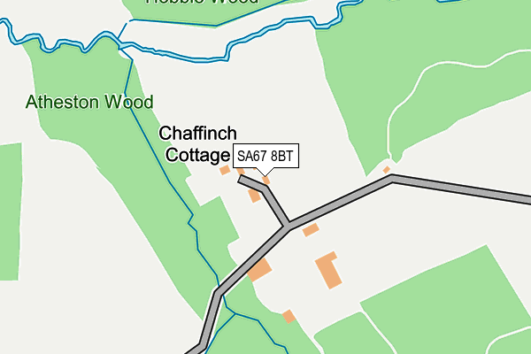 SA67 8BT map - OS OpenMap – Local (Ordnance Survey)
